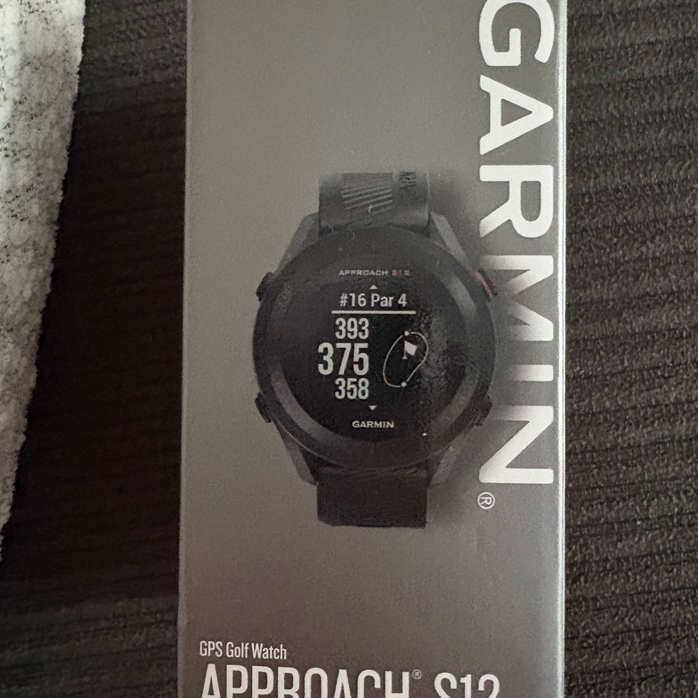 Garmin Approach S12 GPS Golf Watch - Sleek Black